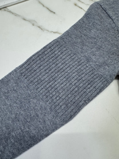 CHANEL 24B 羊絨開衫 灰色 100% cashmere