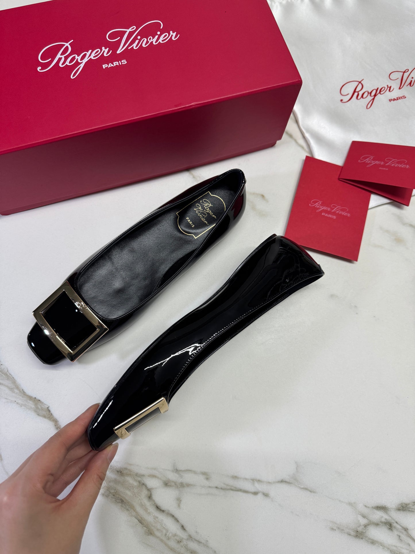 RV Trompette 漆皮芭蕾舞鞋