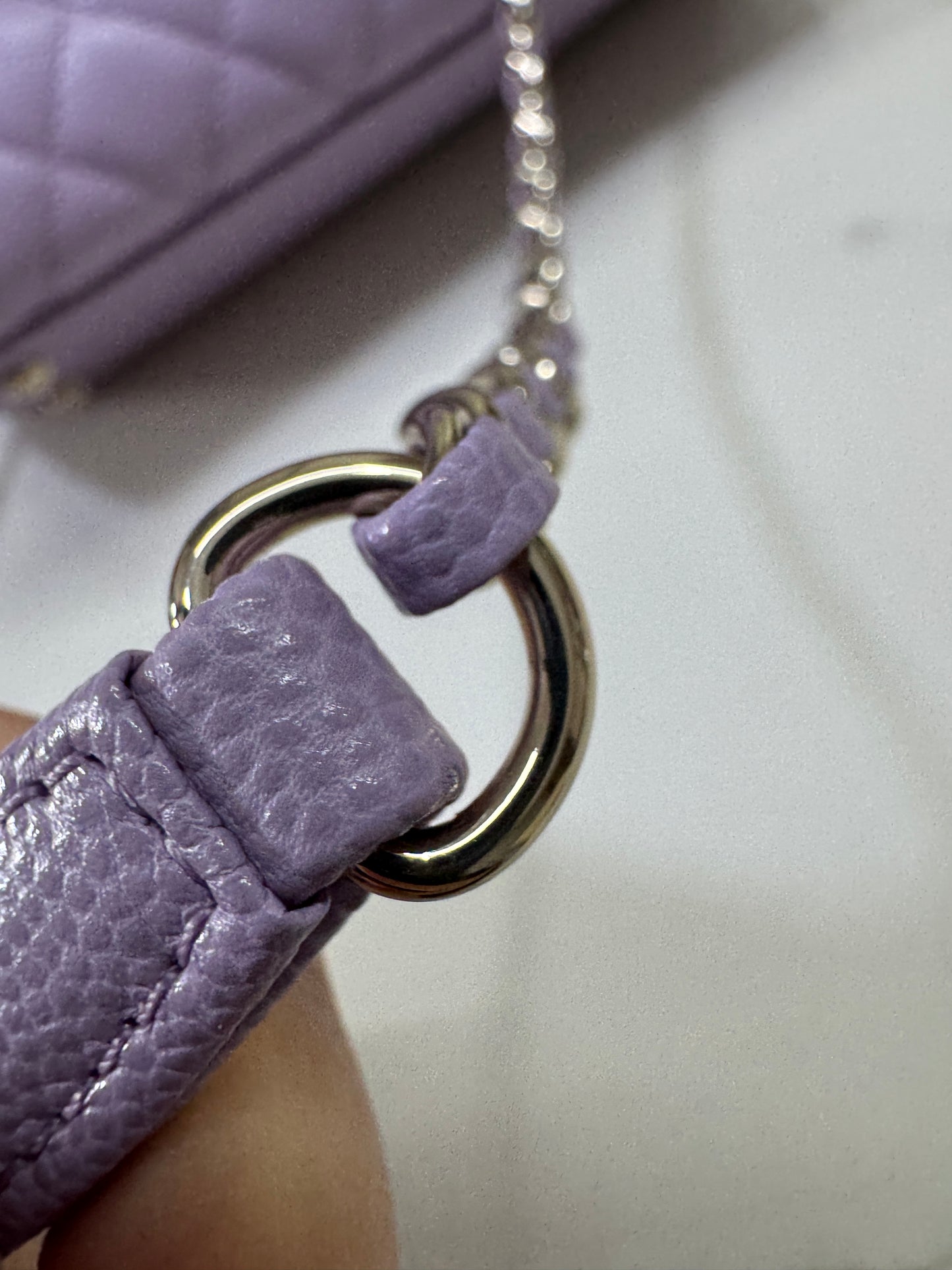 CHANEL Coco Handle 24P紫色 Small