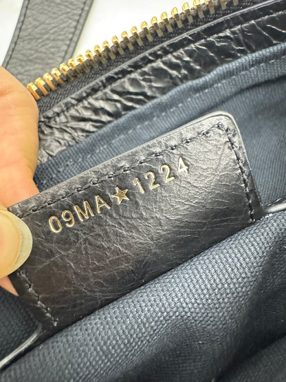 DIOR D-Journey Small 黑色油臘皮