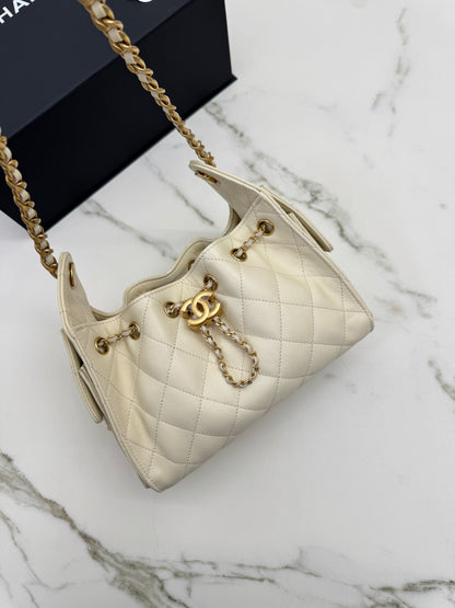 CHANEL Mini 25Bag 米色