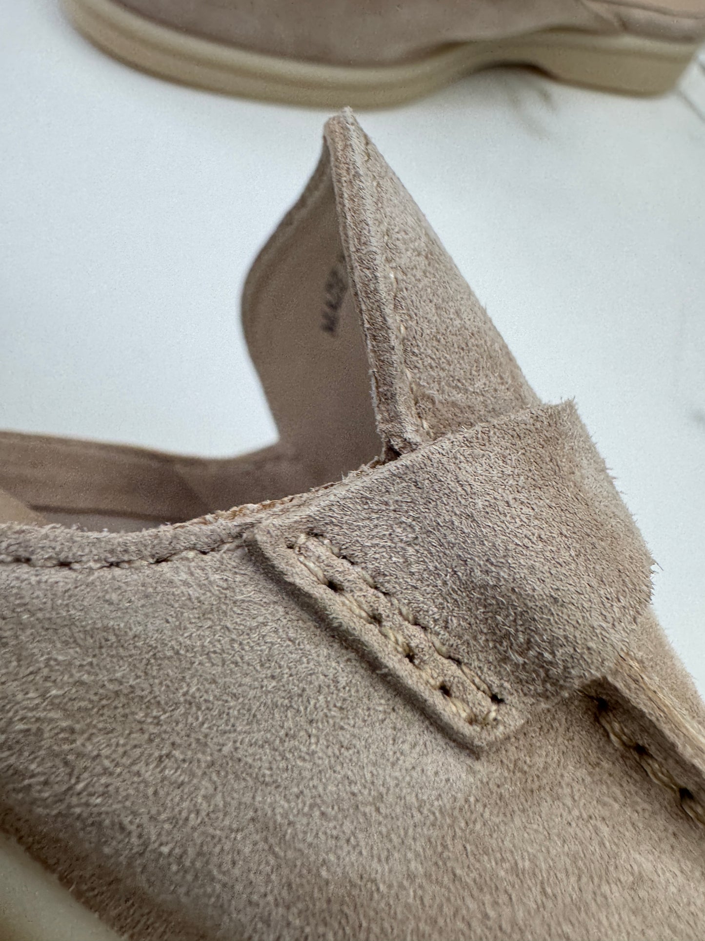 LORO PIANA Charms Walk Babouche Loafers Sand