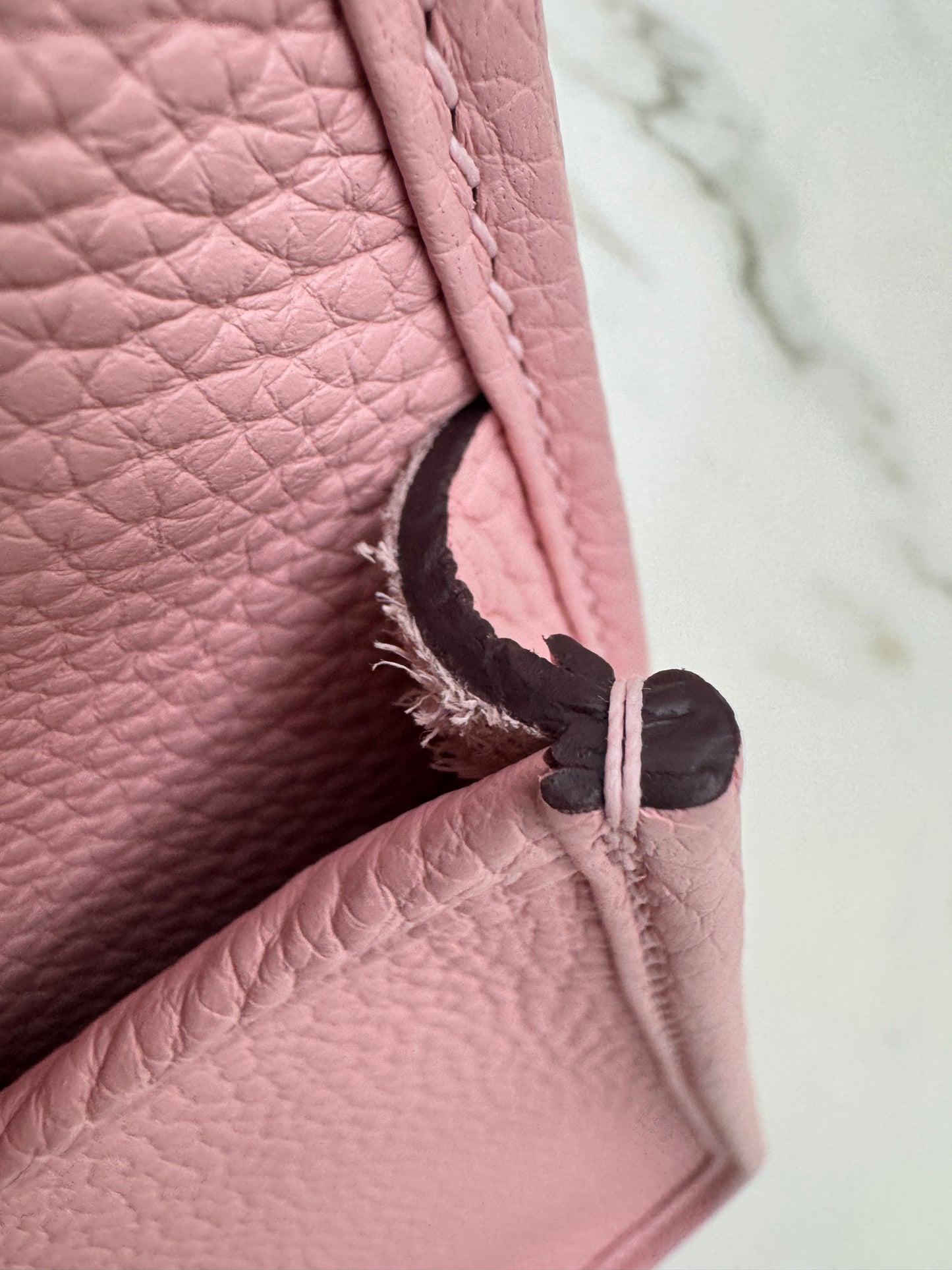 HERMES Evelyne 23 櫻花粉銀扣 3Q Rose Sakura PHW
