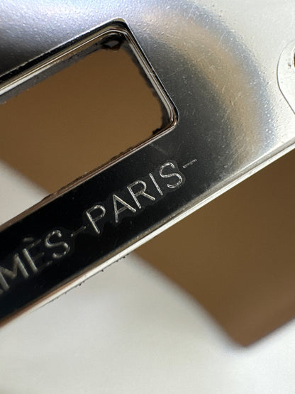 HERMES Kelly Danse 奶茶色銀扣 Chai Evercolor PHW
