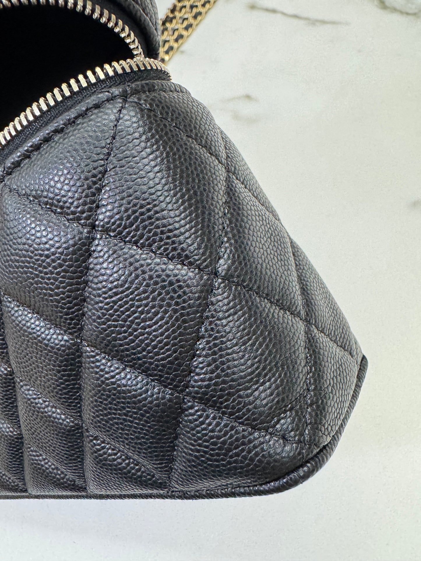 CHANEL 25P 拉絲金扣 LP盒子包