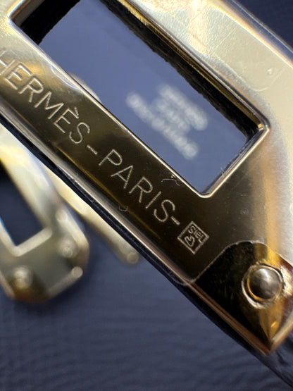 HERMES Kelly to-go 錫器灰金扣 Epsom
