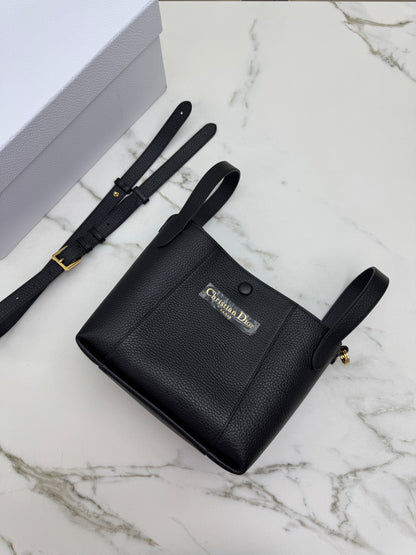 DIOR Signature 全皮小水桶