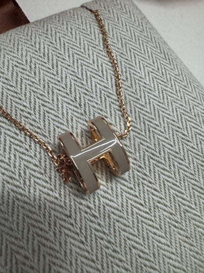 HERMES Pop H 玫瑰金 奶茶灰