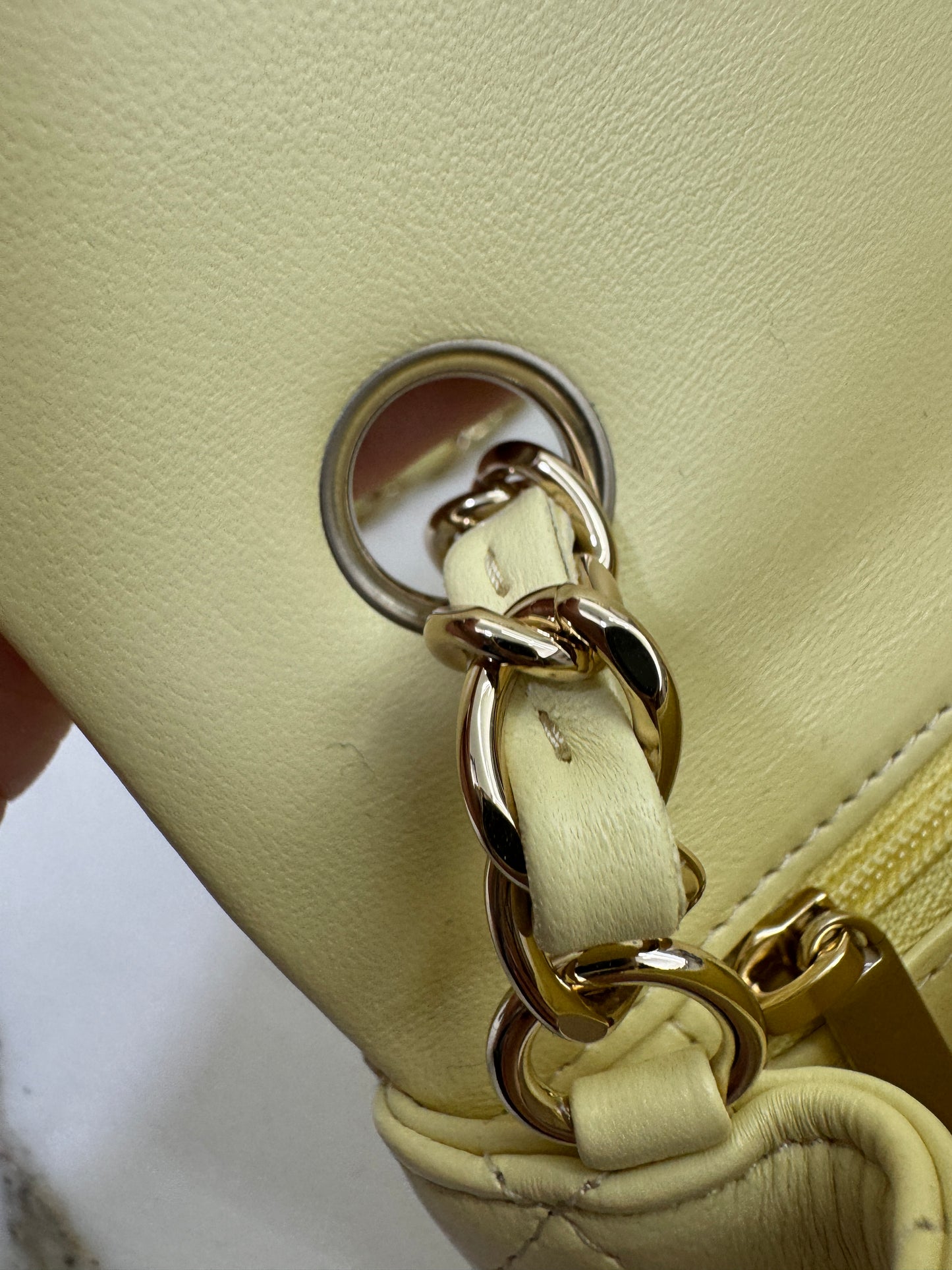 CHANEL Mini CF20 25S小雞黃 Lambskin