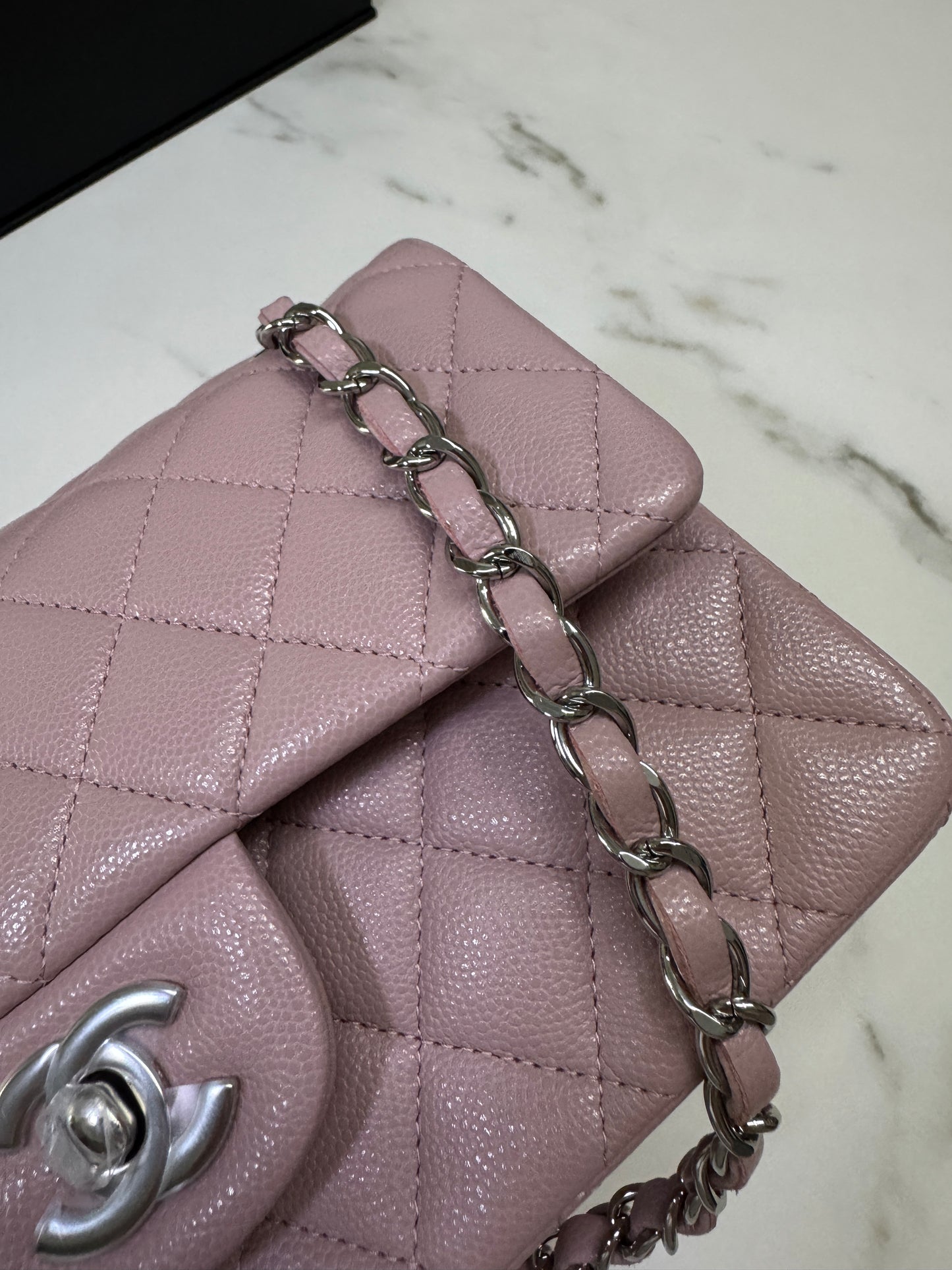 CHANEL CF23 牛皮 干燥玫瑰粉24P