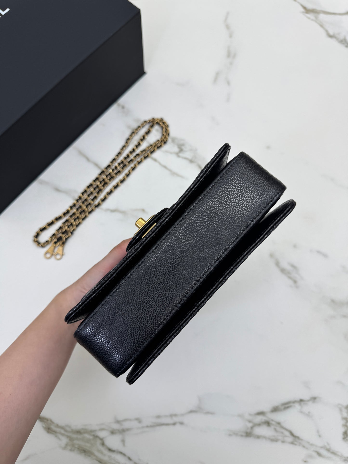 CHANEL 24K 手柄豆腐包 中號