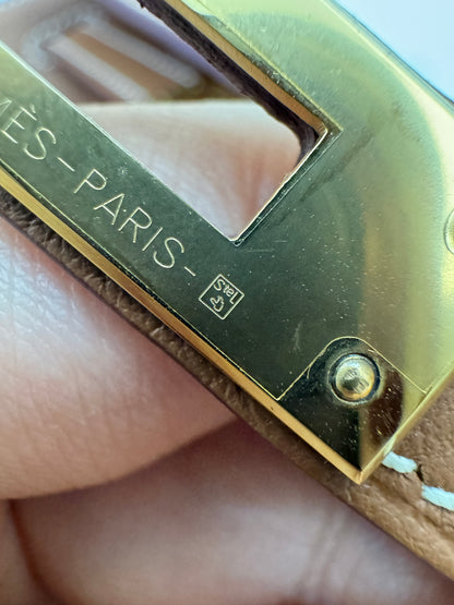 HERMES Kelly Danse 金棕色金扣 Swift Gold GHW