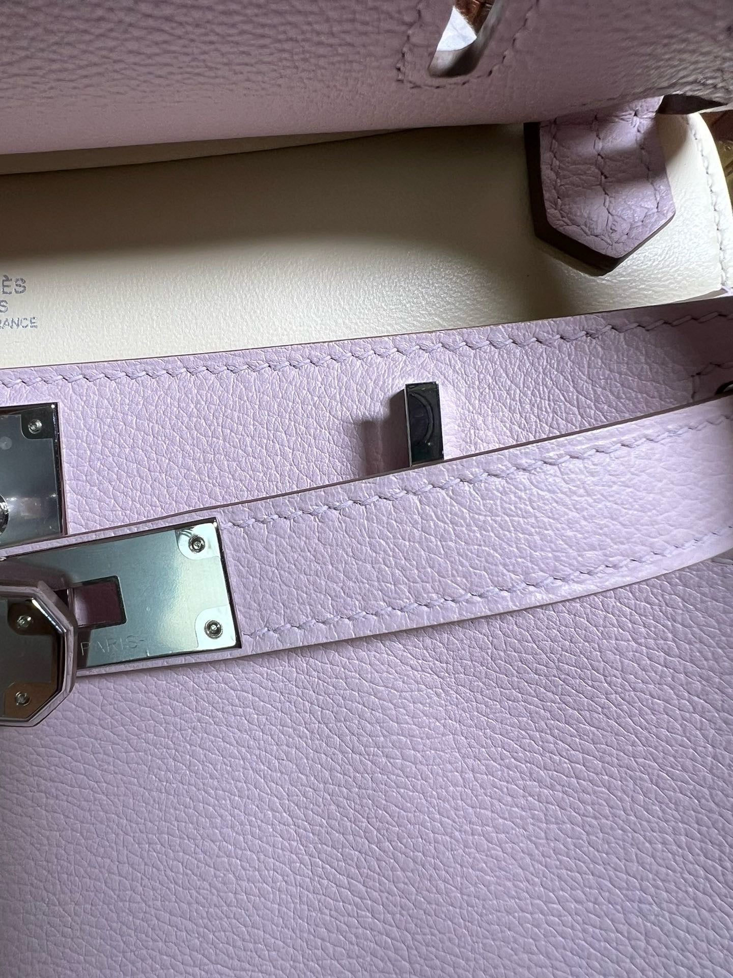 HERMES Mini Jypsiere 夢幻紫 銀扣￼evercolour