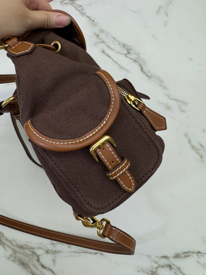 MIU MIU Backpack Canvas 深棕