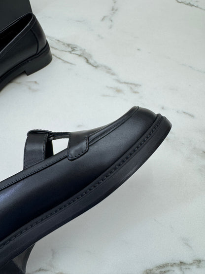 CHANEL 25K T字厚底樂福鞋