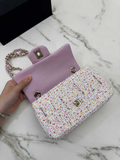 CHANEL 25P Mini CF20 毛呢 Tweed
