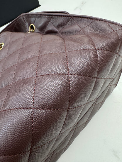 CHANEL 25Bag 荔枝牛皮 Small Chocolate