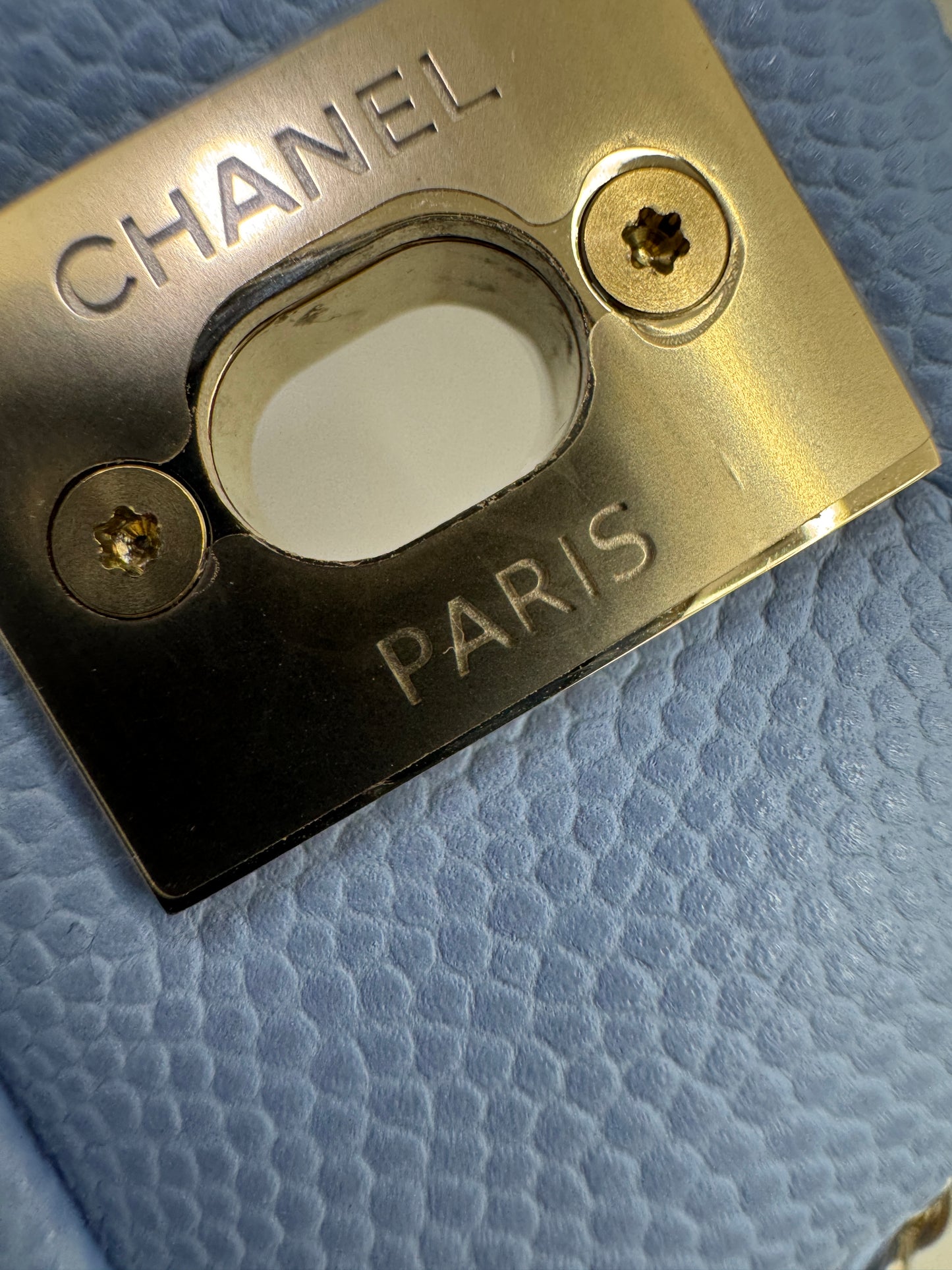 CHANEL CF23 Small 23P粉藍色