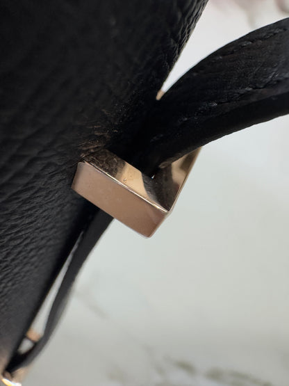 HERMES Mini Constance 黑色 玫瑰金扣 Epsom