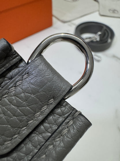 HERMES Mini Evelyn 積雨雲灰 0L Gris Meyer TC 銀扣PHW