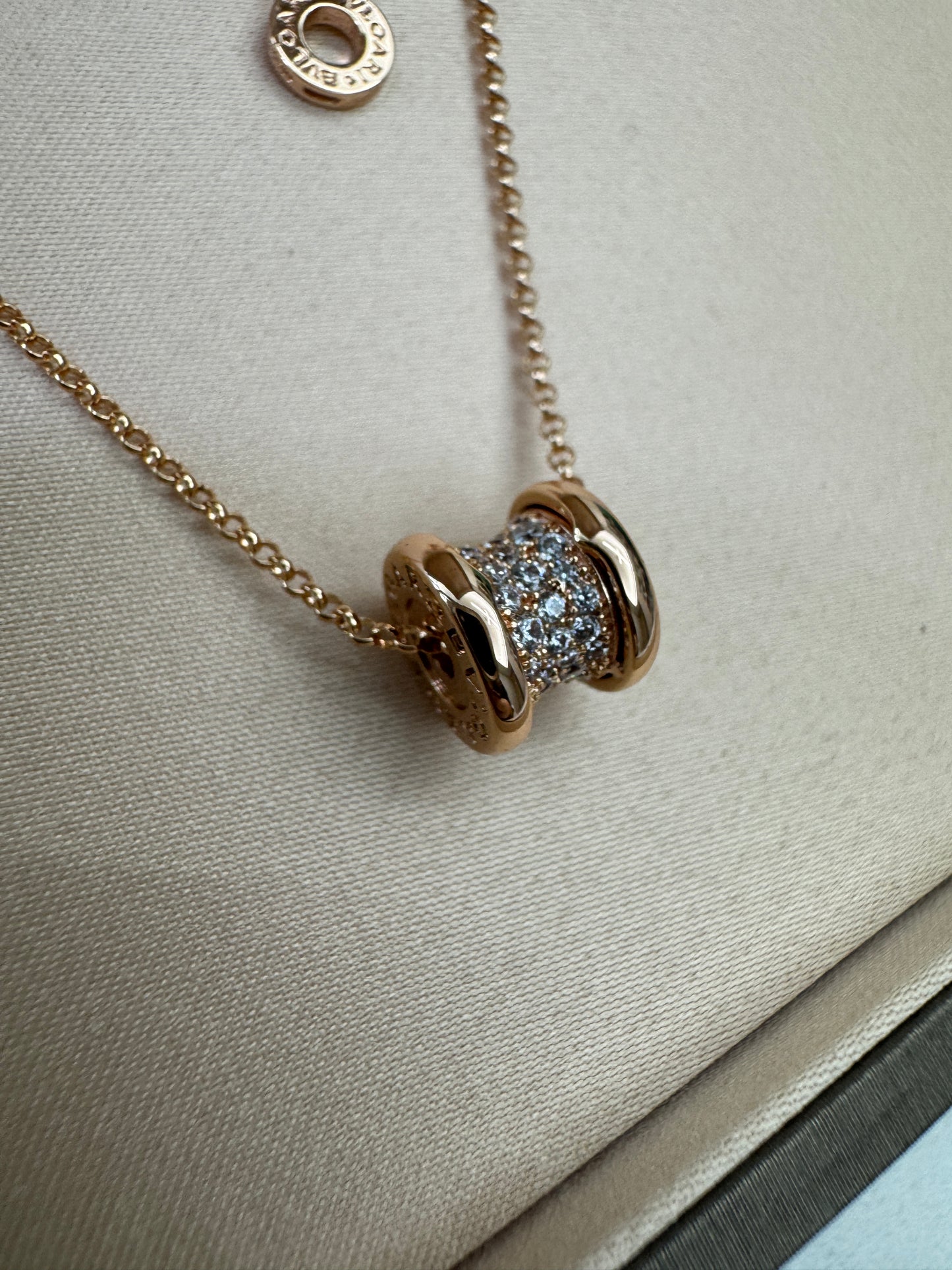 BVLGARI B Zero 玫瑰金項鏈