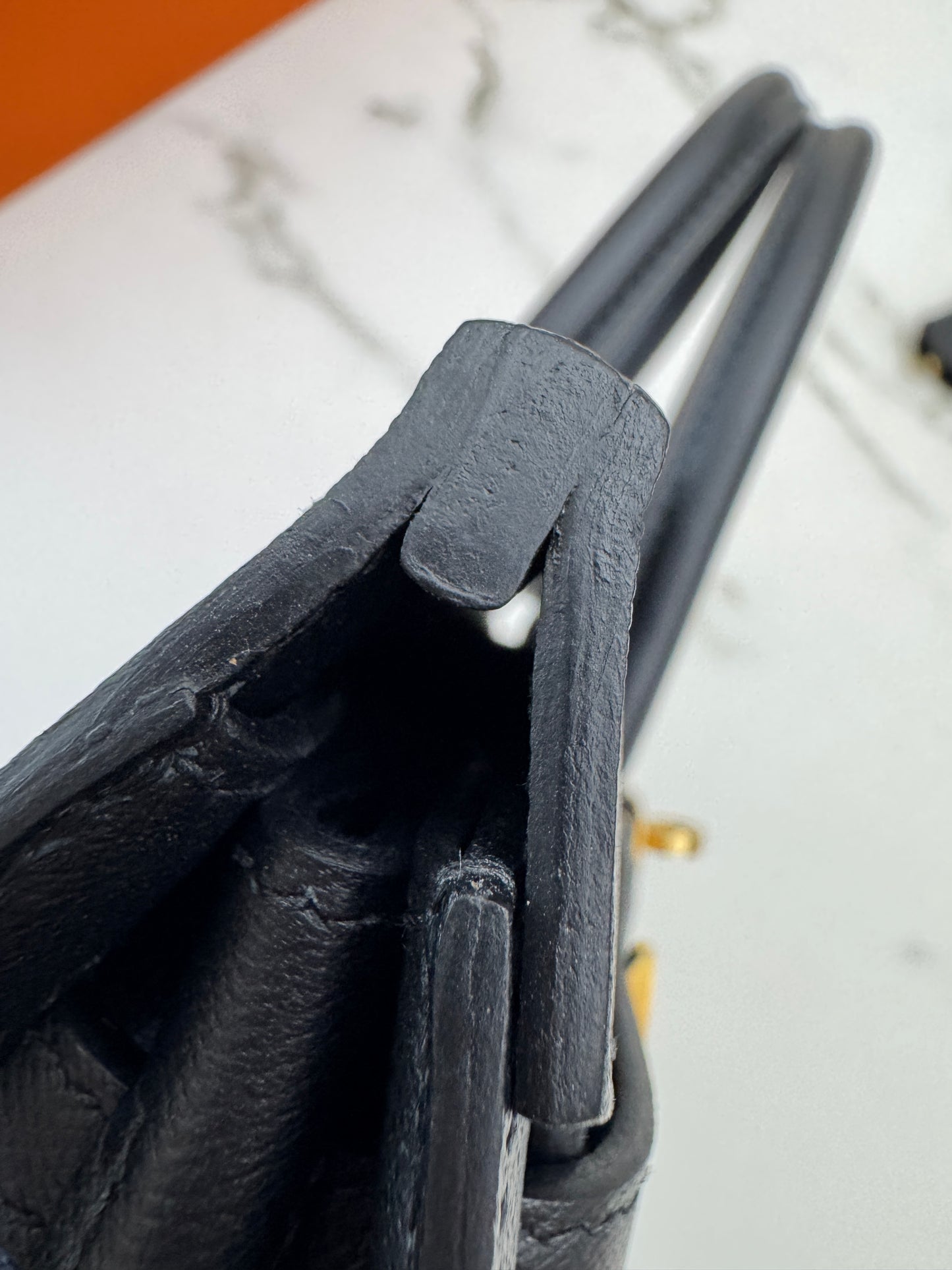 HERMES Birkin 25 黑色 Madame 拉絲金扣 89 Noir Sellier
