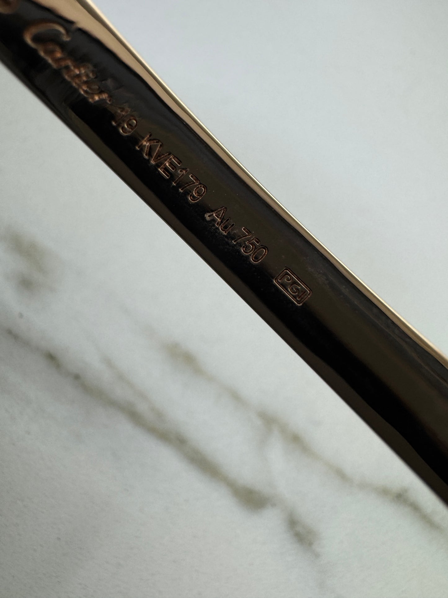 CARTIER Love Bracelets Classic Size Rose Gold