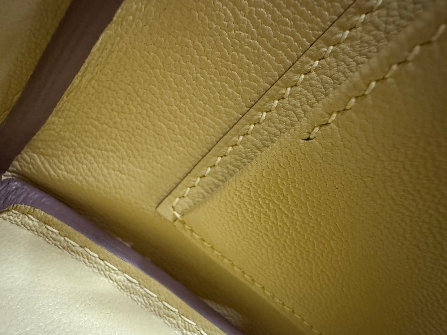HERMES Birkin25 SO 珍珠灰拼小雞黃 Togo PHW