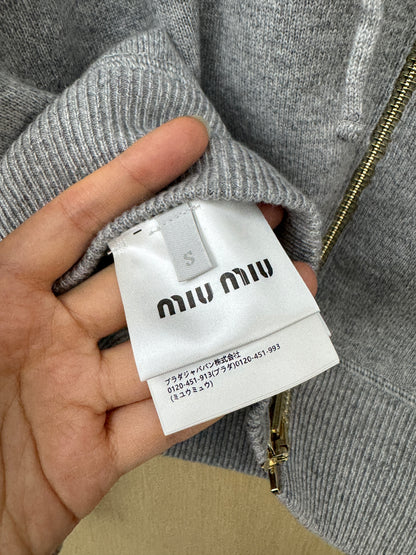 MIU MIU 羊毛羊絨外套 灰色