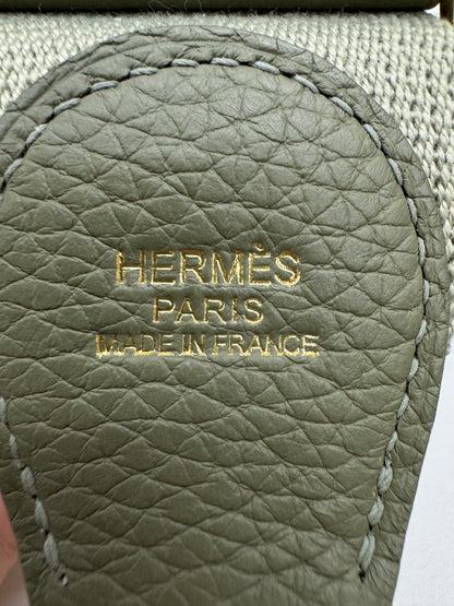 HERMES Evelyne 33 鼠尾草綠金扣 Q1 Sauge GHW
