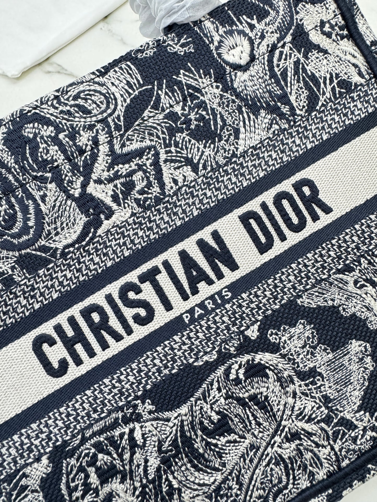 DIOR Book Tote Toile de Jouy Reverse Small