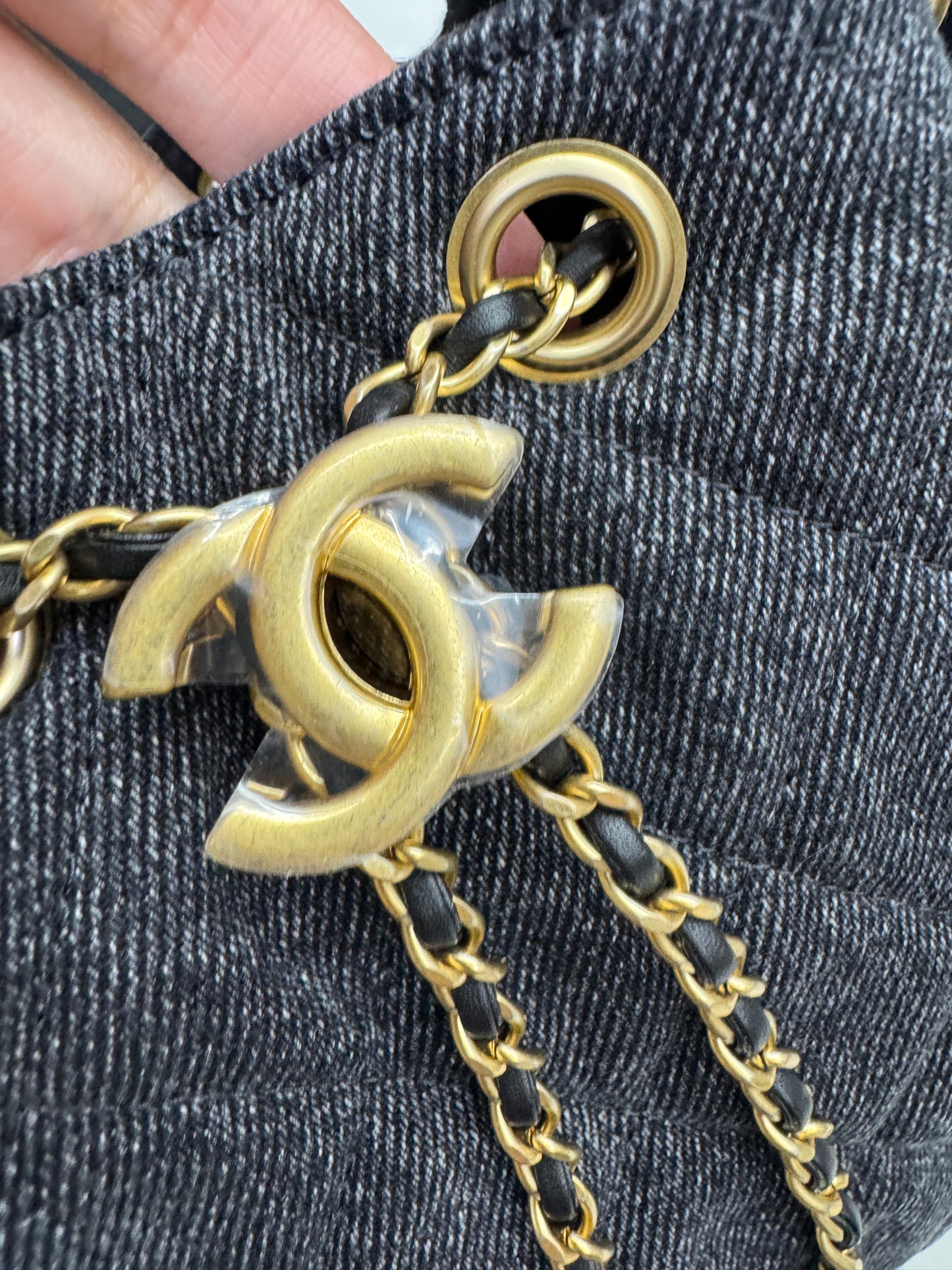 CHANEL 25Bag 黑色牛仔 Small