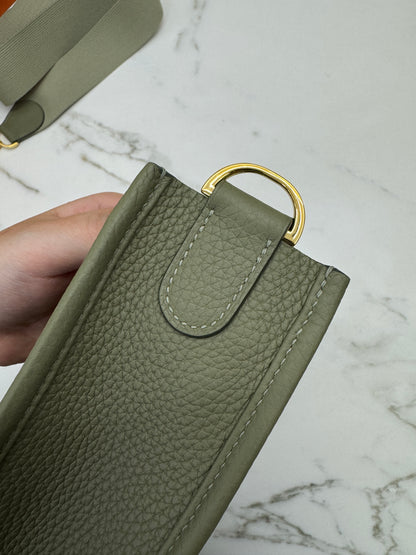 HERMES Evelyne 33 鼠尾草綠金扣 Q1 Sauge GHW