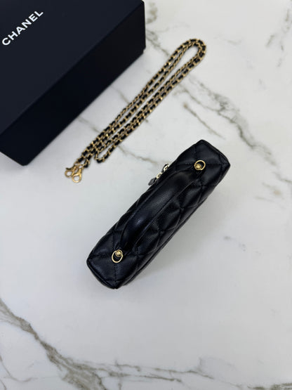 CHANEL 25P 拉絲金扣 LP盒子包