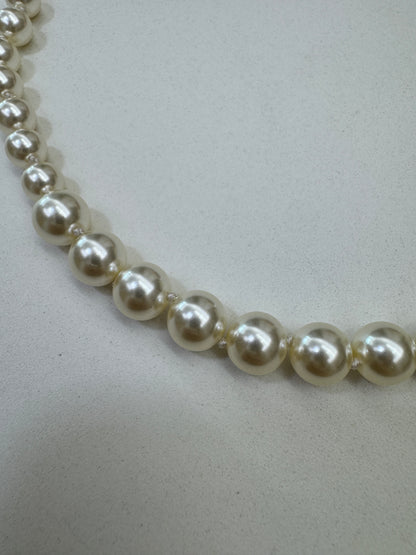 MIU MIU 珍珠皮帶項鏈 Choker