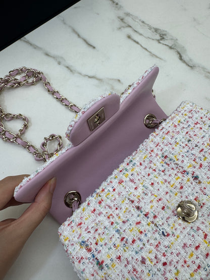 CHANEL 25P Mini CF20 毛呢 Tweed