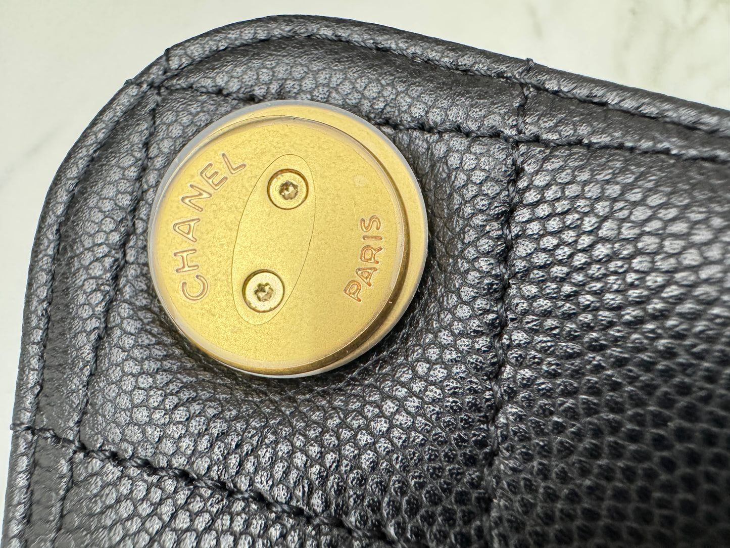 CHANEL 25Bag Medium 黑色荔枝皮