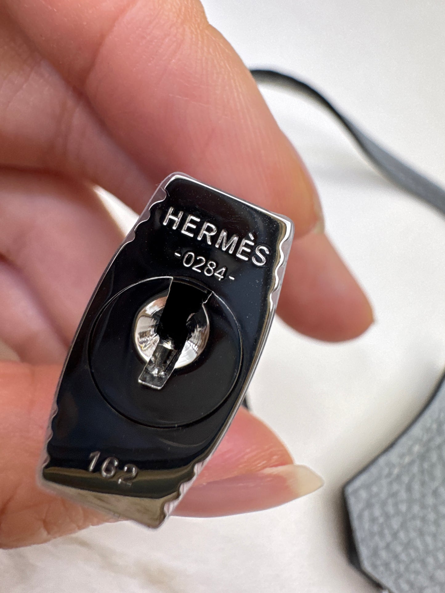 HERMES Kelly 25 Togo內縫 木偶灰銀扣 Gris Pantin PHW
