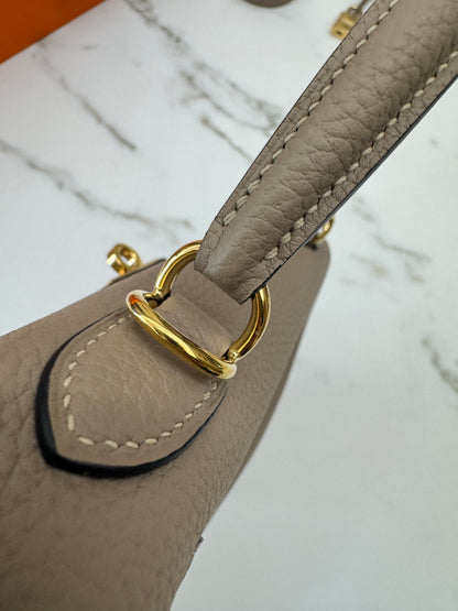 HERMES Kelly 25 斑鳩灰金扣 內縫 Togo 81 Gris Tourterelle GHW