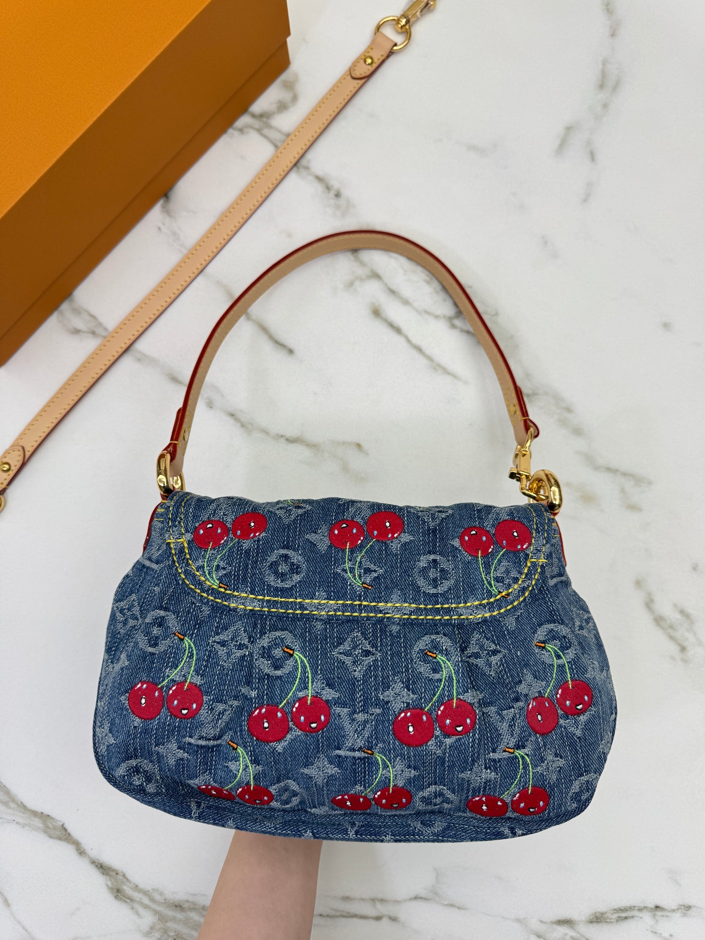 LV X TM Sunset Cherry Denim