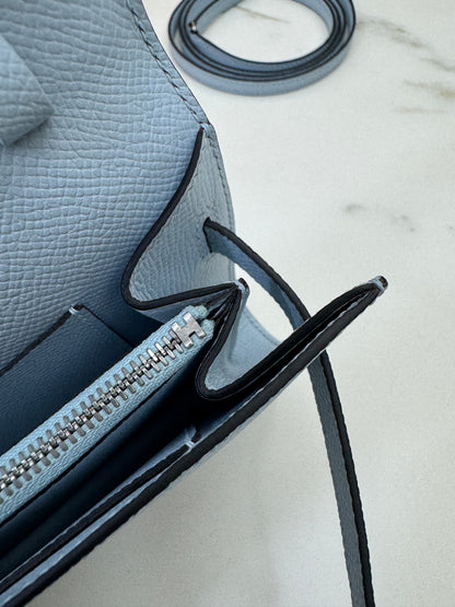 HERMES Kelly to-go 聖杯藍 08 Blue Pale Epsom PHW