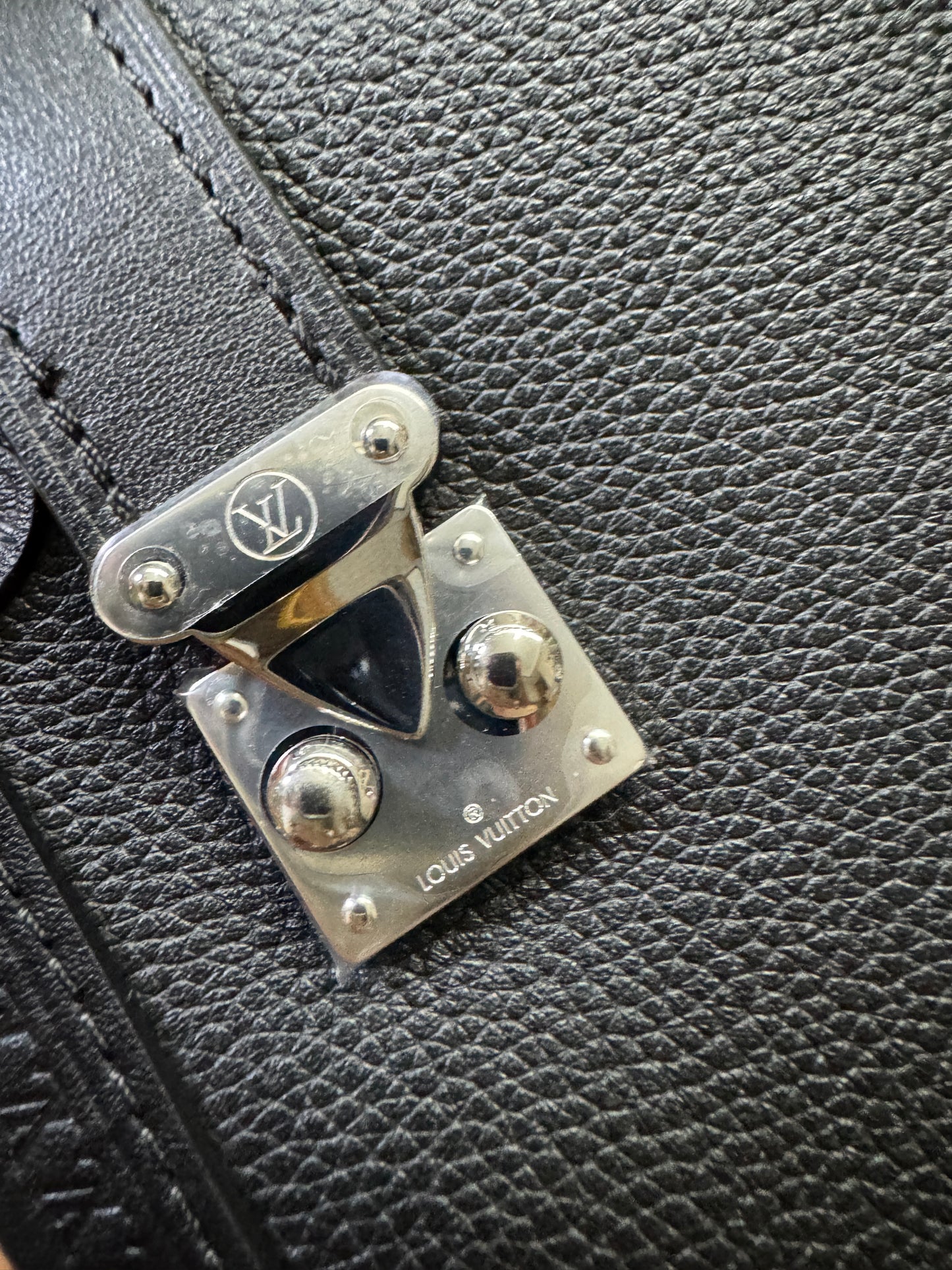 LV Side Trunk MM 黑色皮款