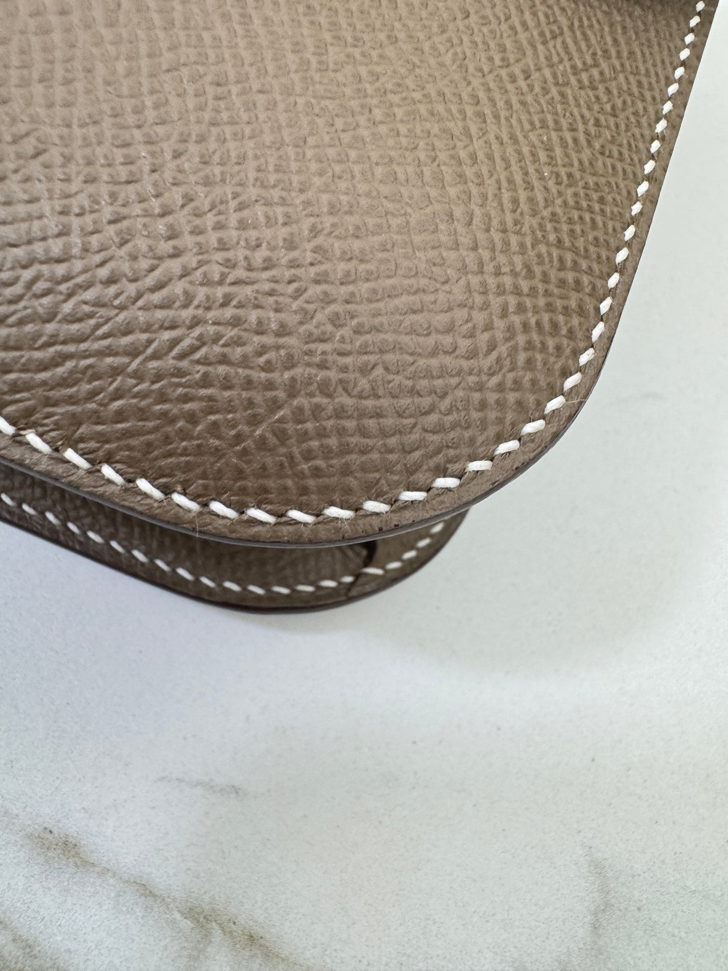 HERMES Constance Elan 大象灰銀扣 Epsom Etoupe PHW