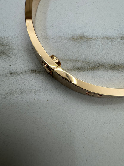 CARTIER Love Bracelets Classic Size Rose Gold