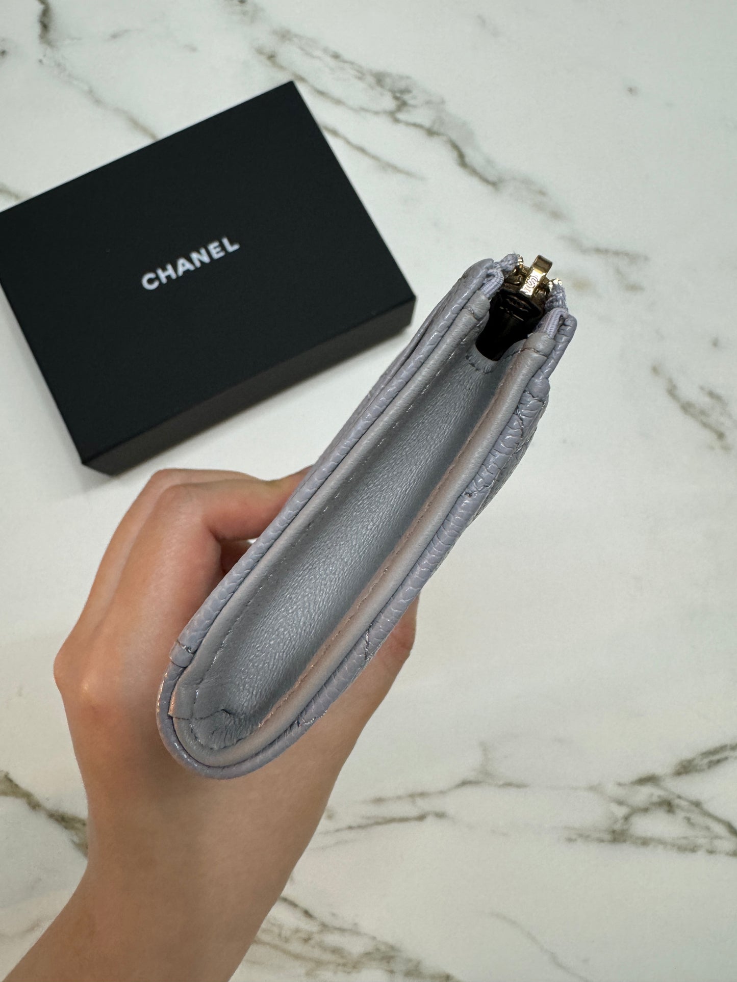 CHANEL L型卡包 灰色 高級灰 Card Holder