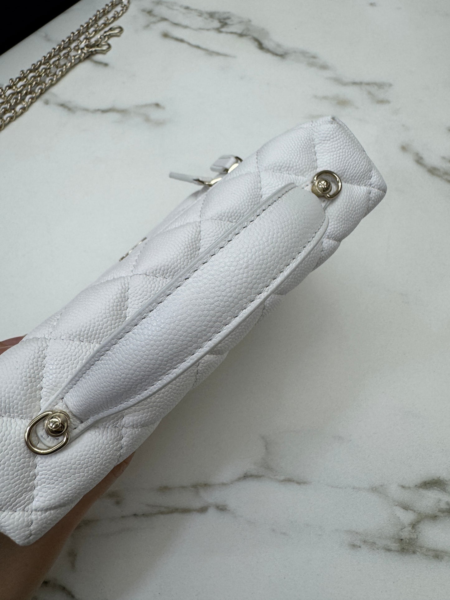 CHANEL 25C LP盒子包 白色 Vanity