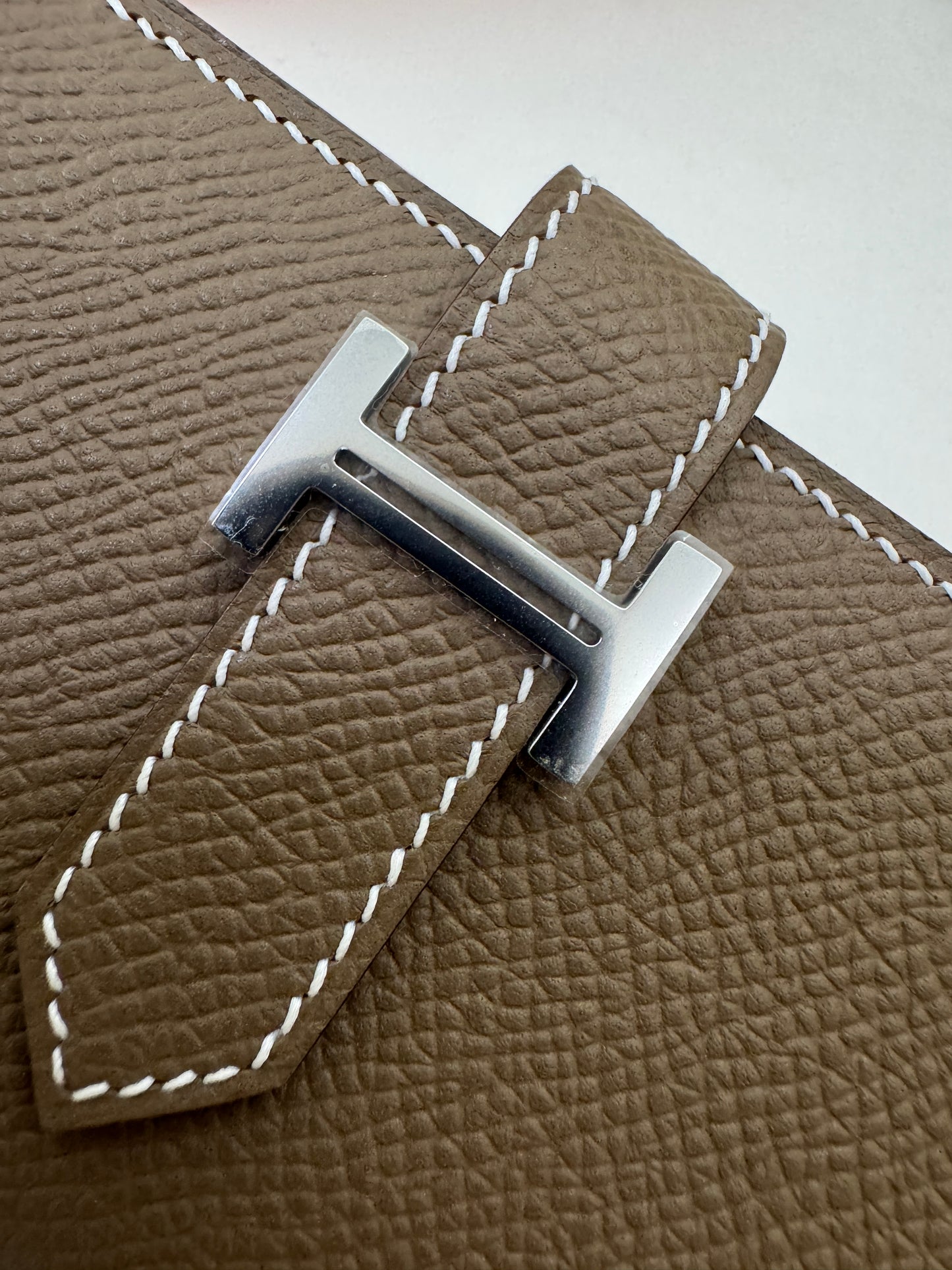 HERMES Bearn Mini Wallet 散紙位 大象灰銀扣 Epsom PHW
