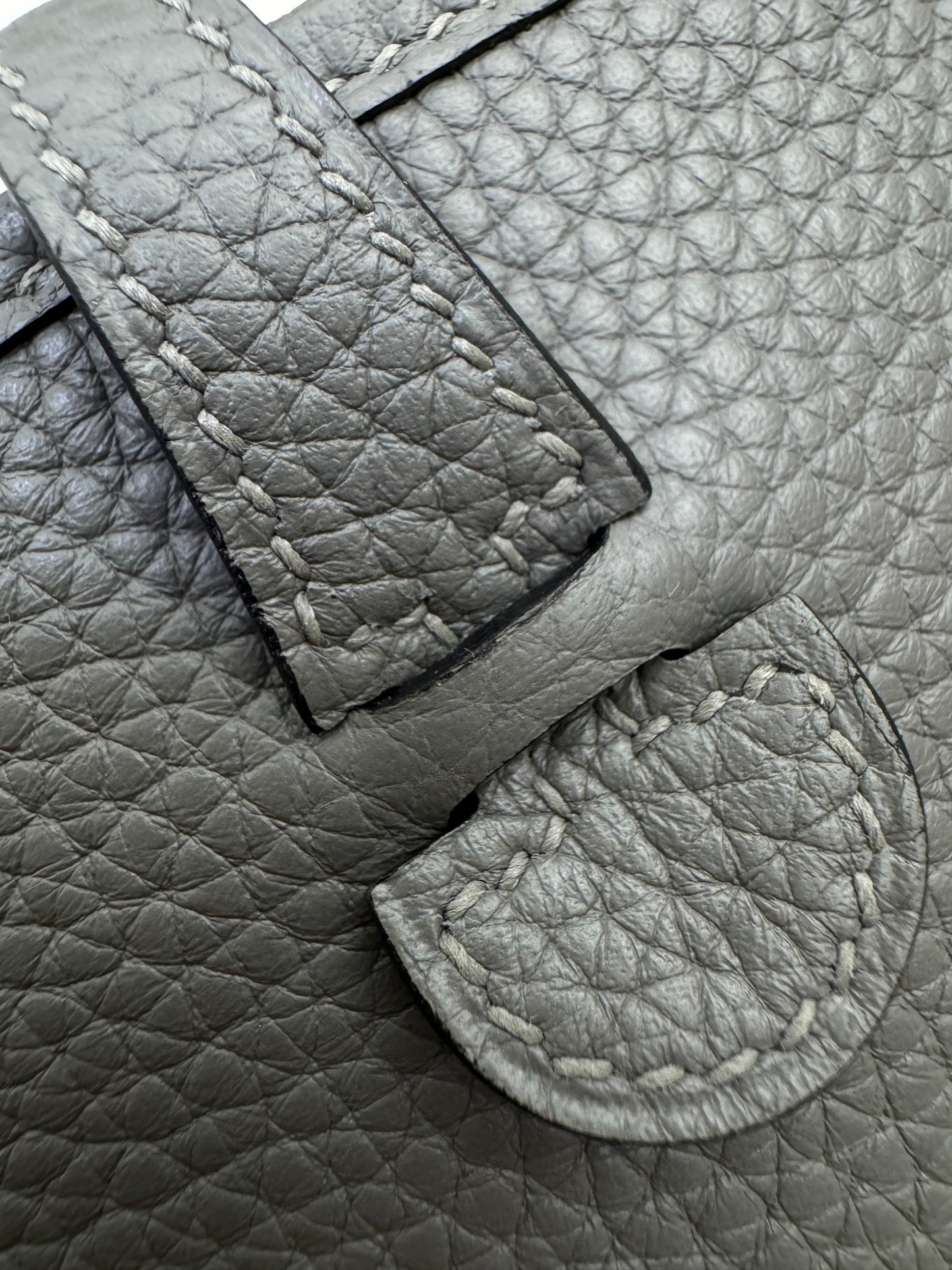 HERMES Mini Evelyne 積雨雲灰銀扣 Gris Meyer PHW