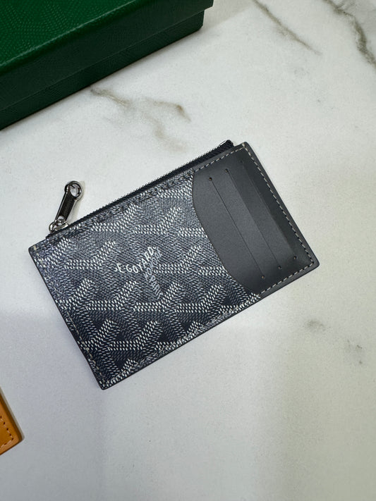 GOYARD Bourbon Zipped Cardholder 灰色