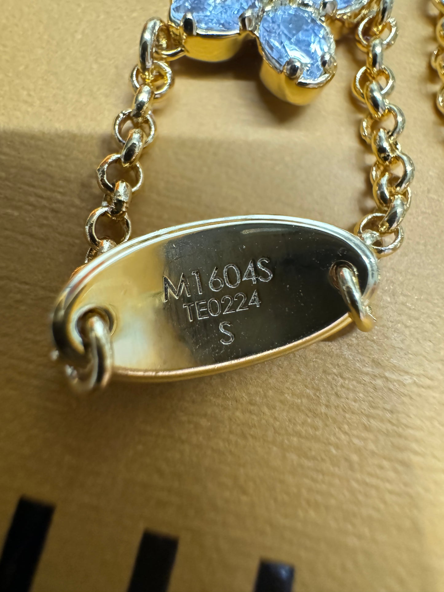 LV 三件套 金色水鑽戒指鏈